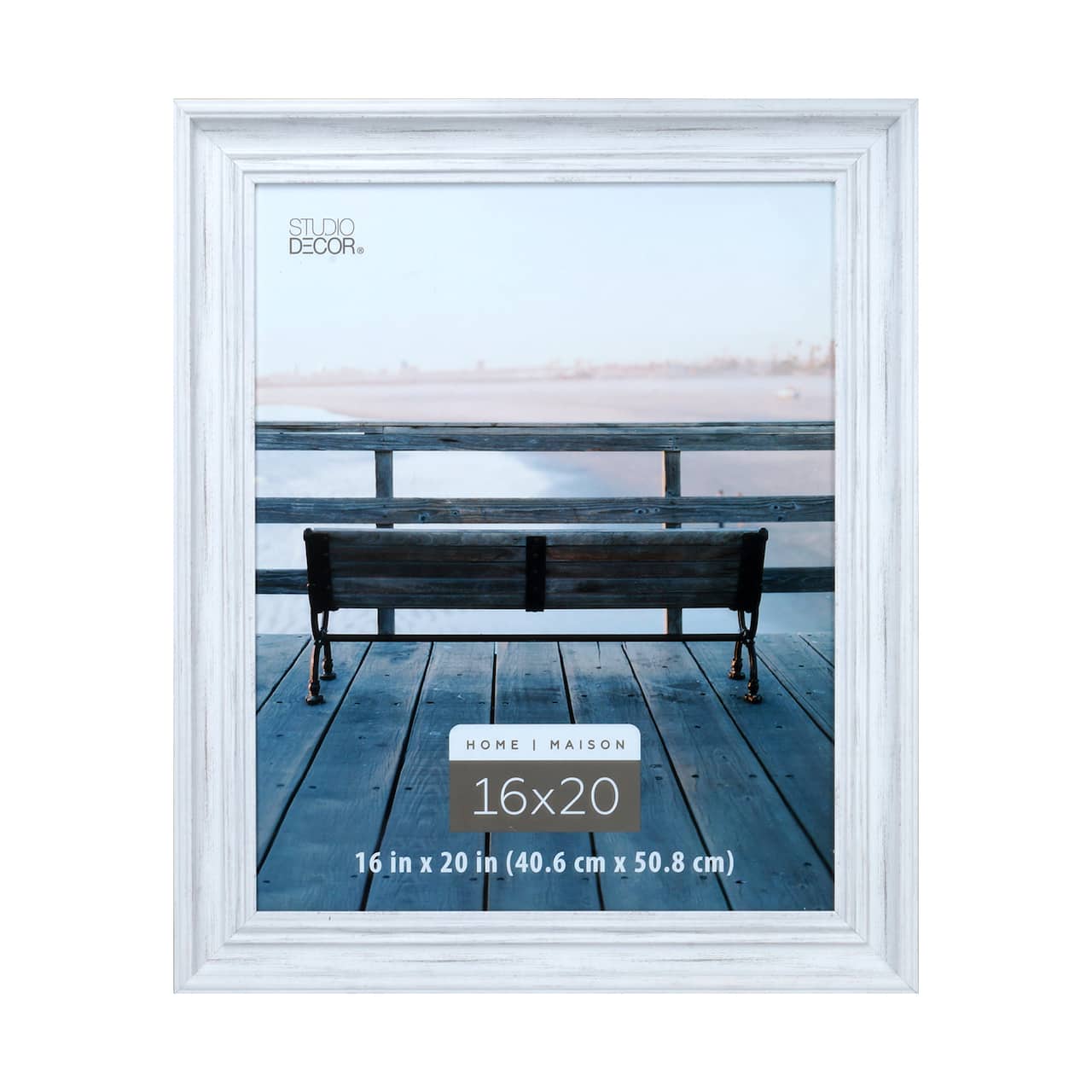 Home White Distressed Catalina Frame by Studio Décor®